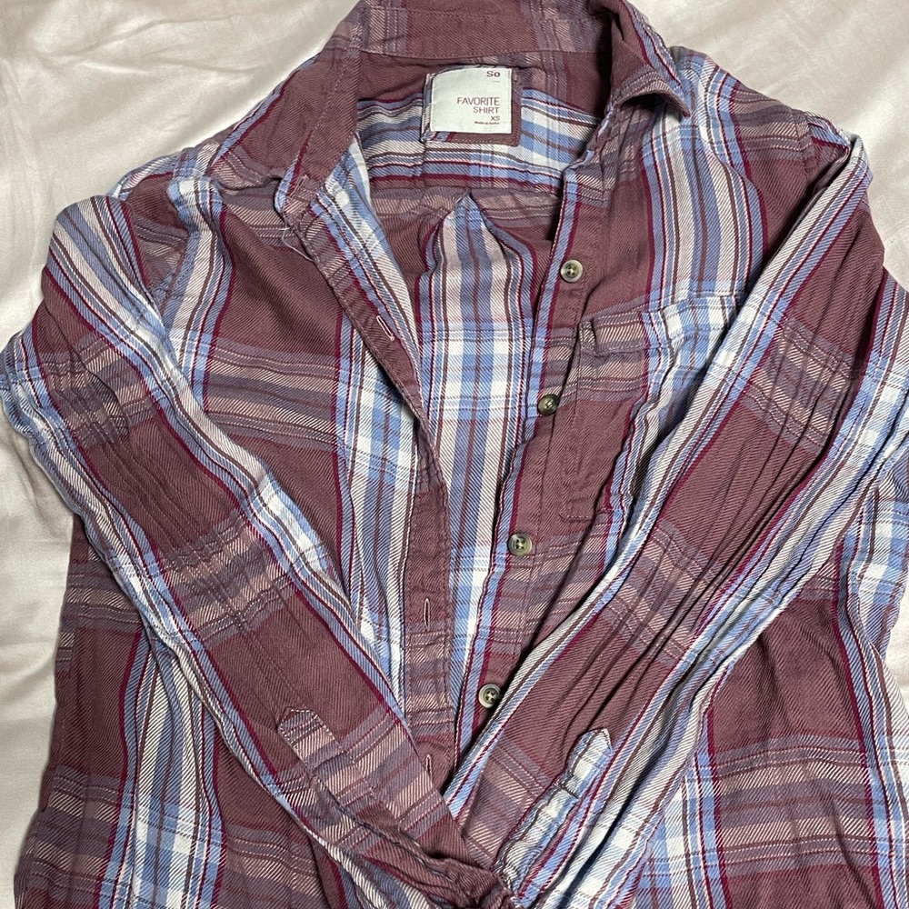 xs button up/flannel
